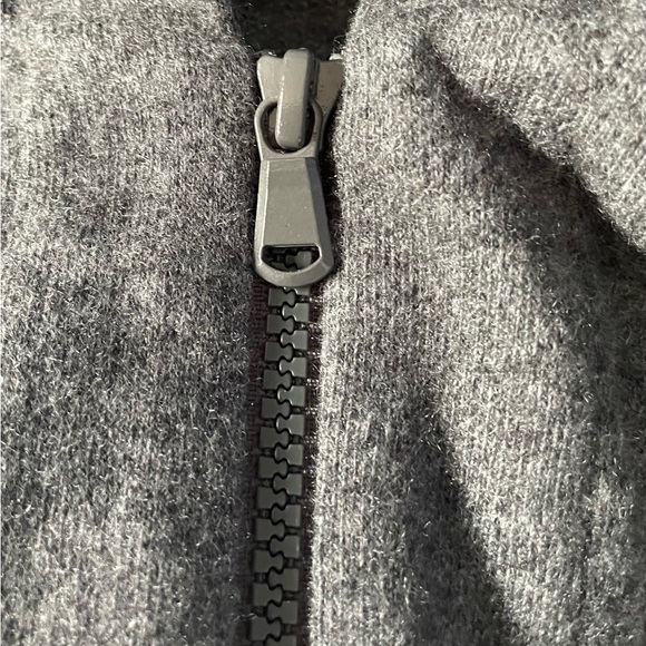 NWOT BRUNELLO CUCINELLI gray cashmere hoodie cardigan, monili trim, S - Picture 5 of 8